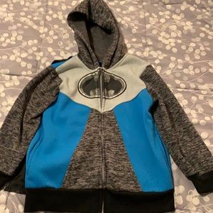 Batman Zippered Sweatshirt with Cape Size Boys 5